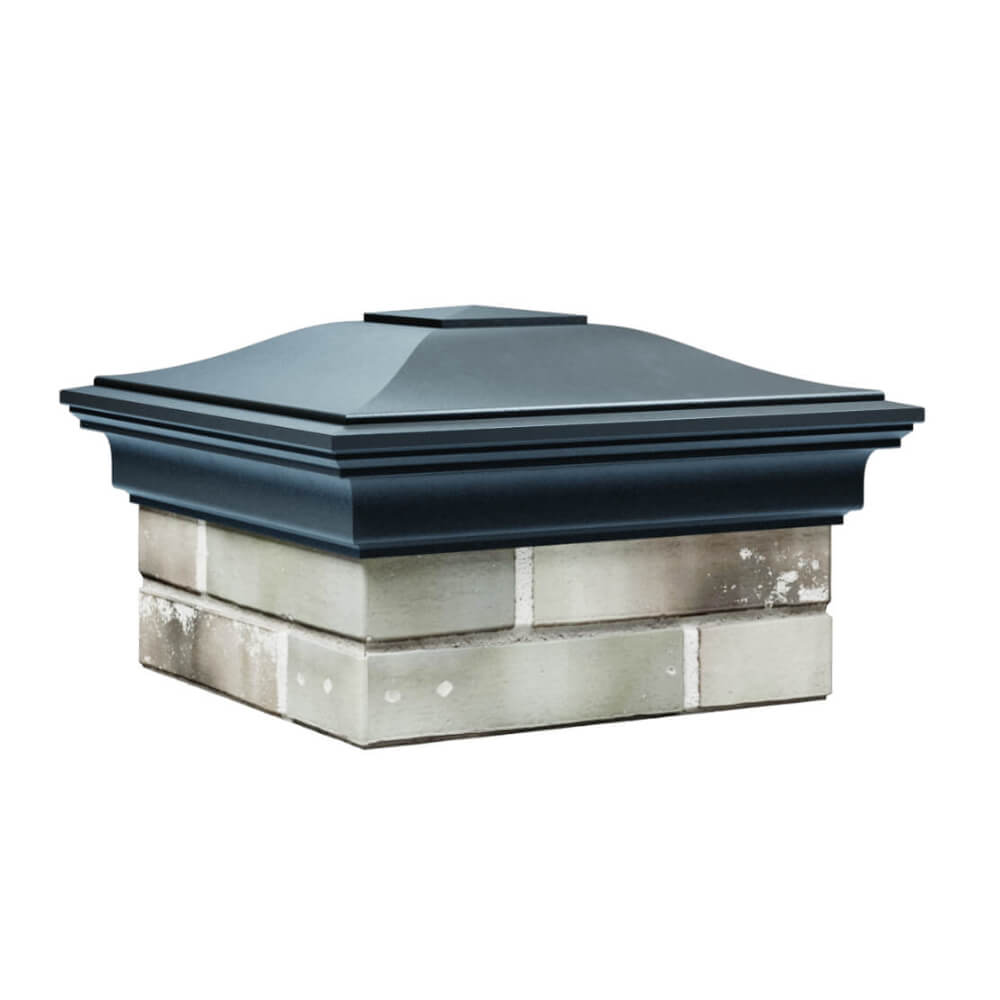 Колпак Zking Монблан Серый на столб 1.5х1.5 еврокирпича 0.7НФ (355х355мм) в Раменском фото