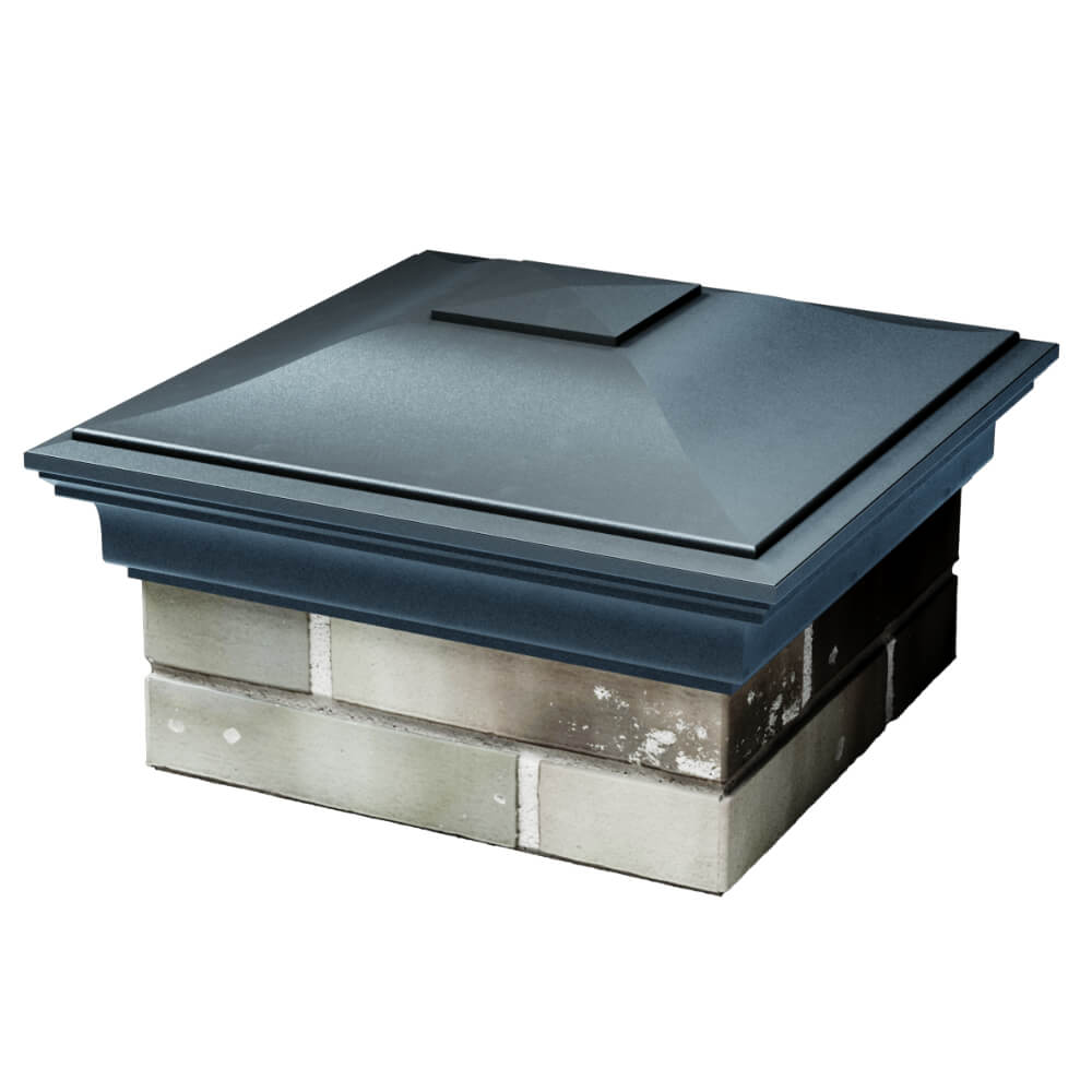 Колпак Zking Монблан Серый на столб 1.5х1.5 кирпича (385х385мм) в Раменском фото