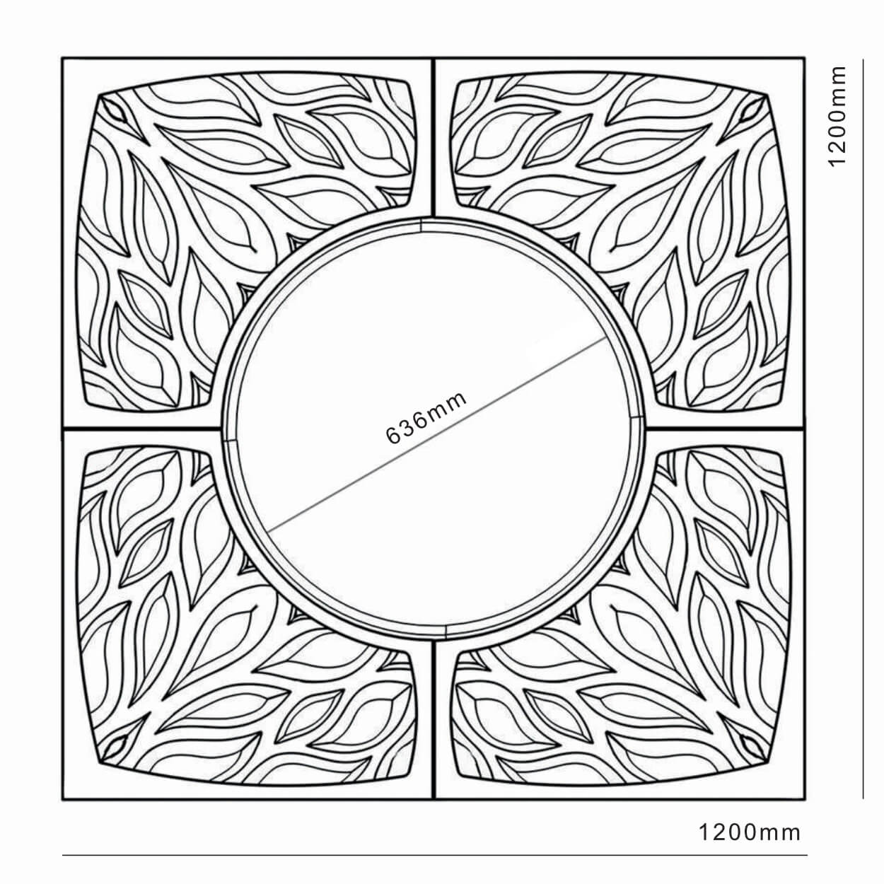 Приствольная решетка для дерева ZKING CRUST 1.2х1.2м Черная в Раменском фото