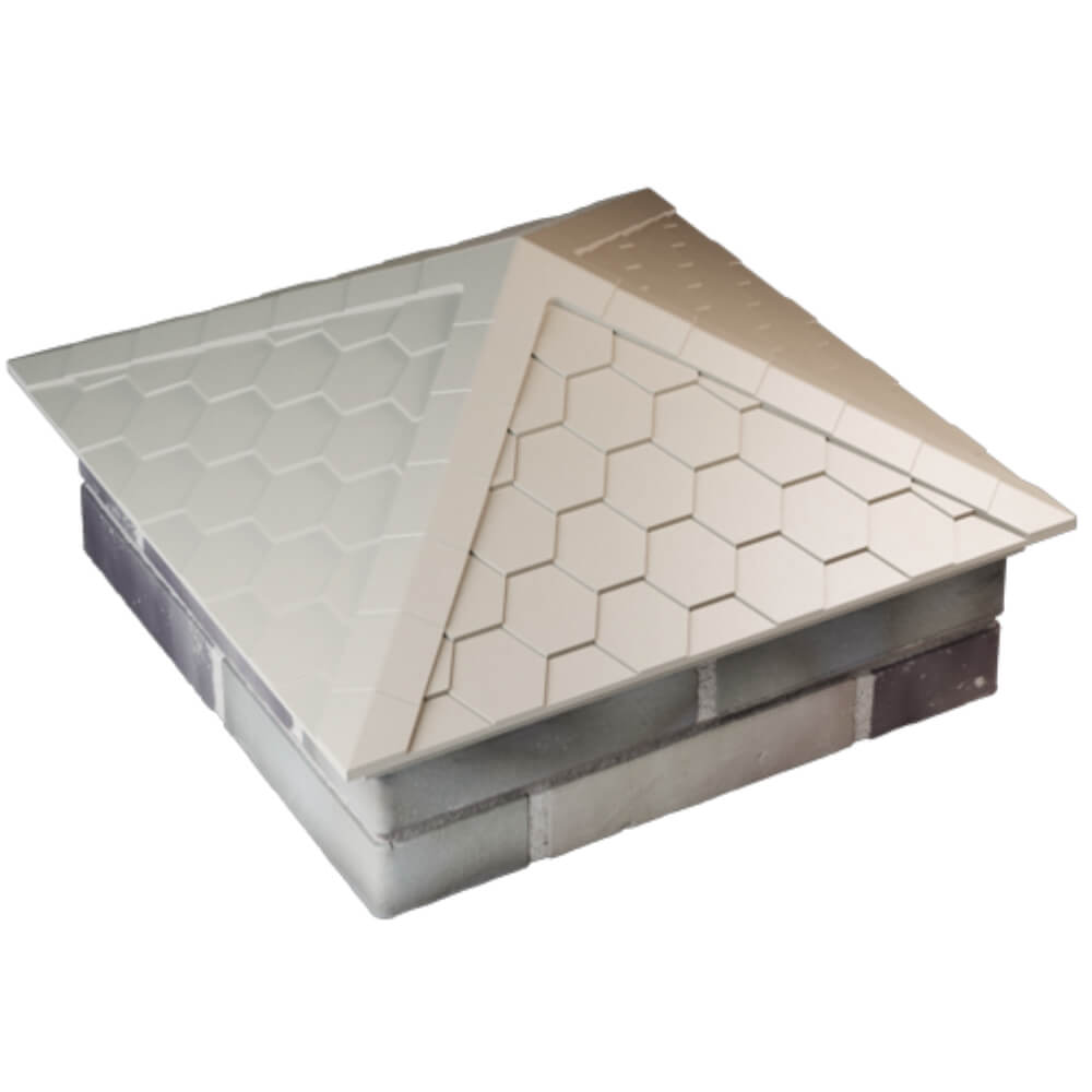 Колпак Zking Эверест Бежевый на столб 2х2 кирпича (535х535мм) Раменское фото