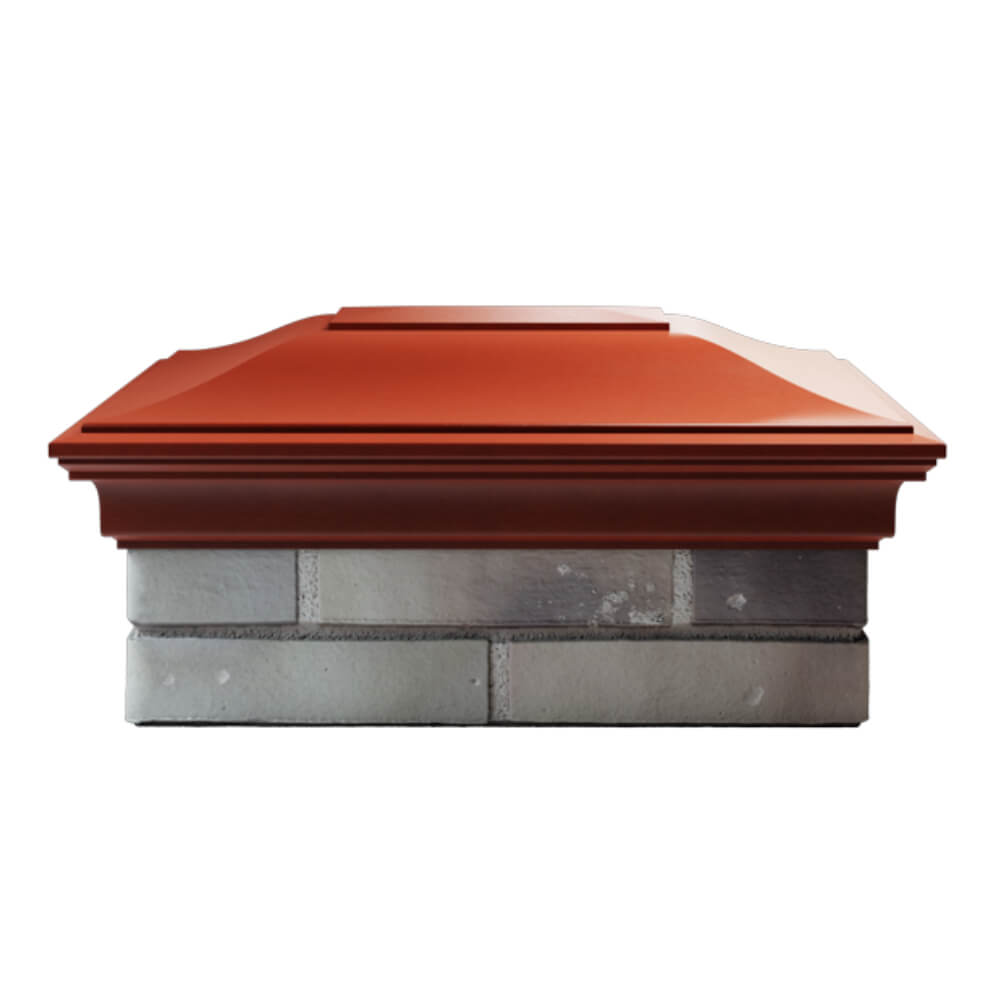 Колпак Zking Монблан Красный на столб 2х1.5 кирпича (515х385мм) в Раменском фото
