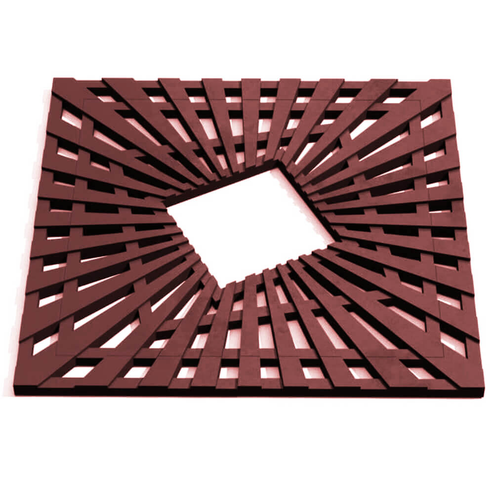 Приствольная решетка для дерева ZKING ATMOSPHERE 1.2х1.2м Коричневая Раменское фото