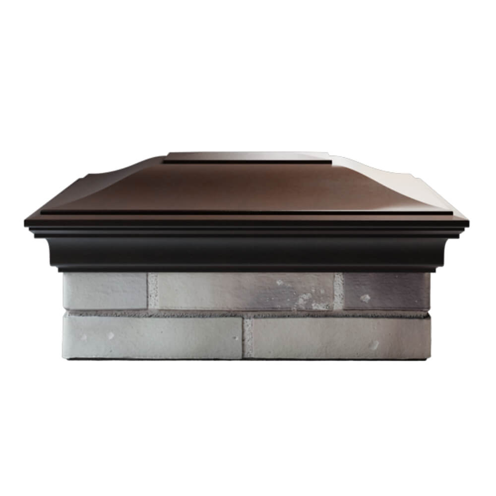 Колпак Zking Монблан Коричневый на столб 2х1.5 кирпича (515х385мм) в Раменском фото