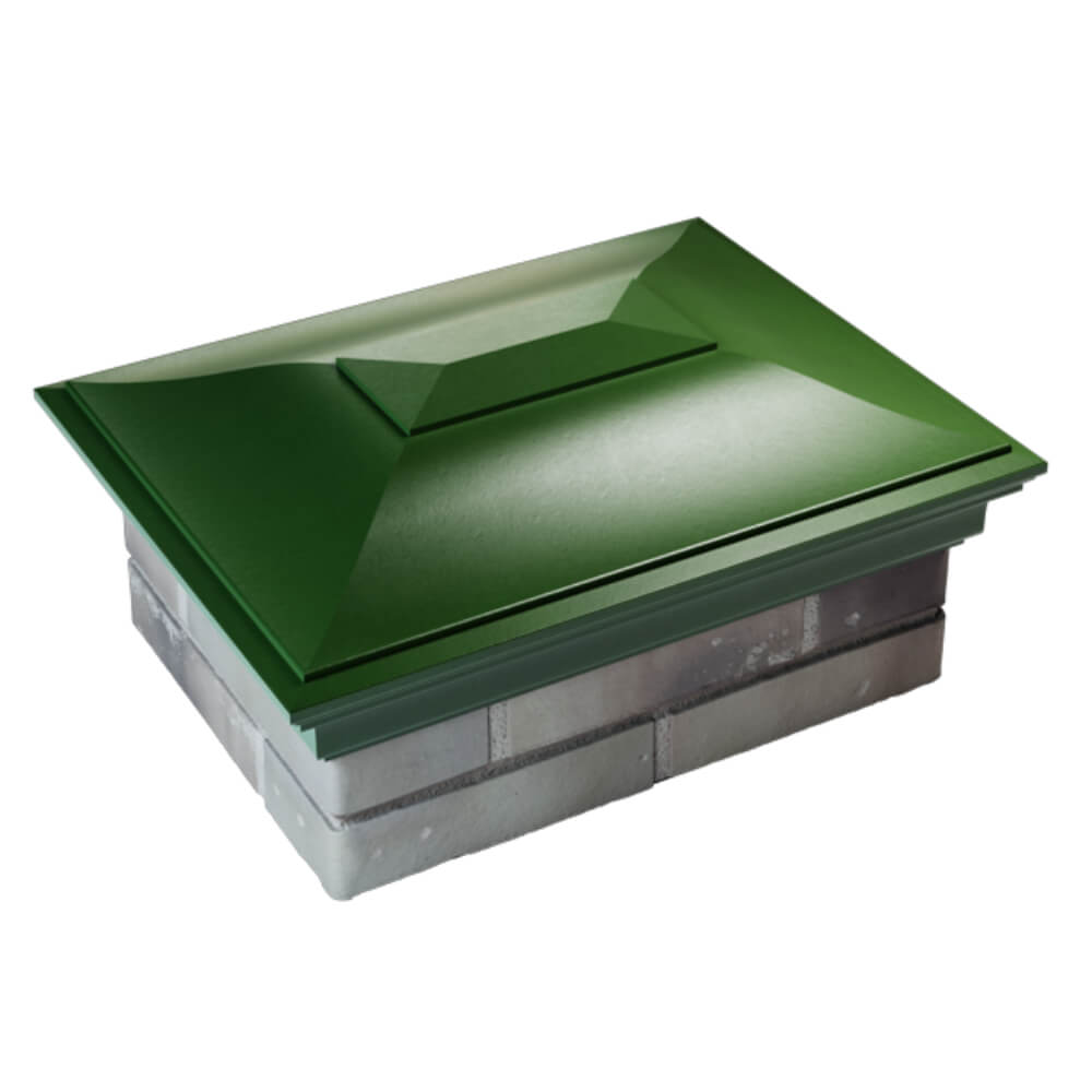 Колпак Zking Монблан Зеленый на столб 2х1.5 кирпича (515х385мм) Раменское фото