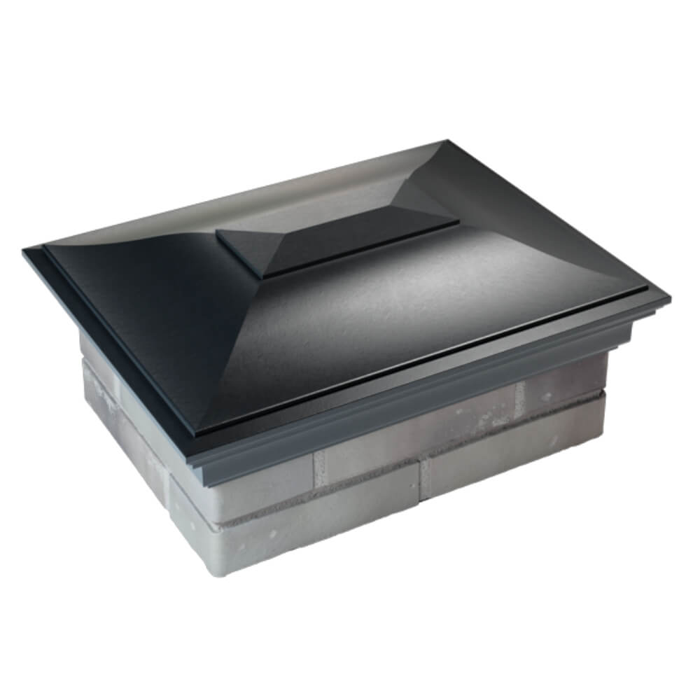 Колпак Zking Монблан Черный на столб 2х1.5 кирпича (515х385мм) Раменское фото