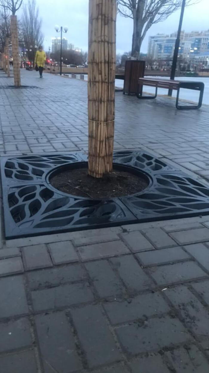 Приствольная решетка для дерева ZKING CRUST 1.2х1.2м Черная в Раменском фото