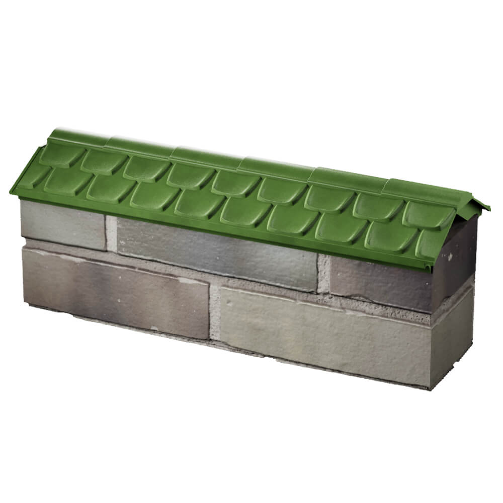 Парапет Zking Эльбрус Зеленый с посадкой на 0.5 кирпича (130мм) в Раменском фото