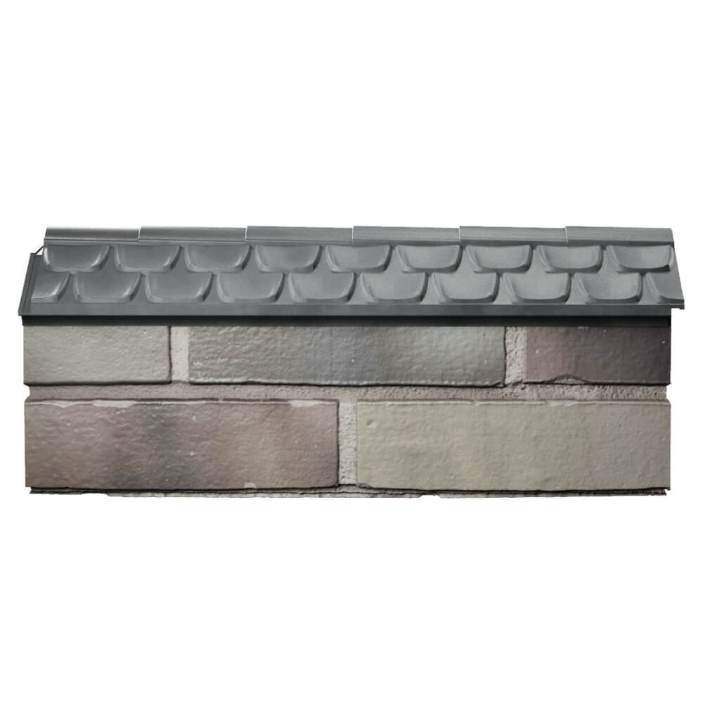 Парапет Zking Эльбрус Серый с посадкой на 0.5 кирпича (130мм) в Раменском фото