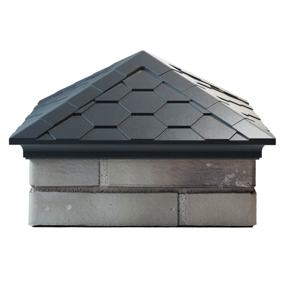 Колпак Zking Эверест Серый на столб 1.5х1.5 кирпича (390х390мм) Раменское фото