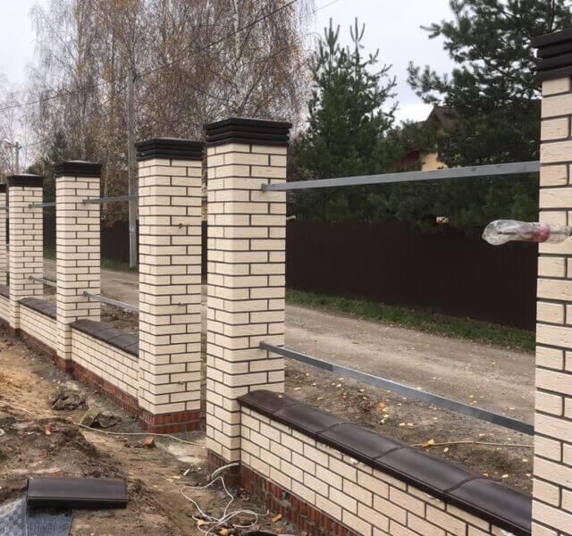 Колпак Zking Бона ХайТек Коричневый на столб 1.5х1.5 кирпича (385х385мм) в Раменском фото