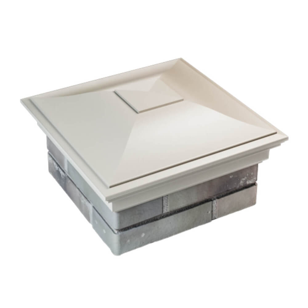 Колпак Zking Монблан Бежевый на столб 1.5х1.5 еврокирпича 0.7НФ (355х355мм) в Раменском фото