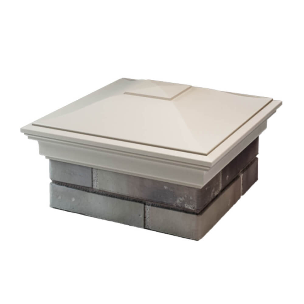 Колпак Zking Монблан Бежевый на столб 1.5х1.5 еврокирпича 0.7НФ (355х355мм) в Раменском фото