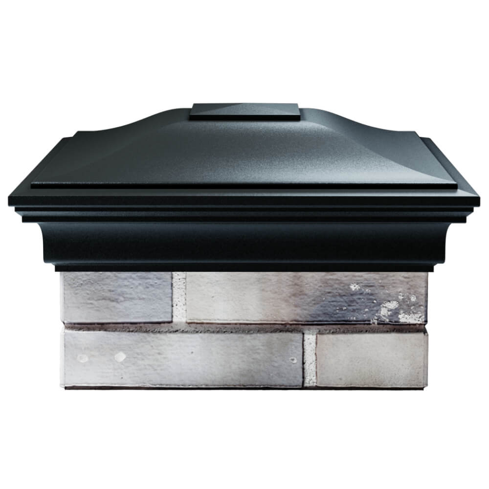 Колпак Zking Монблан Черный на столб 1.5х1.5 кирпича (385х385мм) Раменское фото