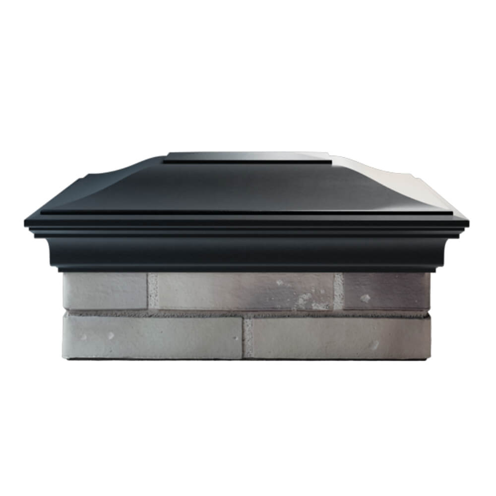 Колпак Zking Монблан Черный на столб 2х1.5 кирпича (515х385мм) в Раменском фото