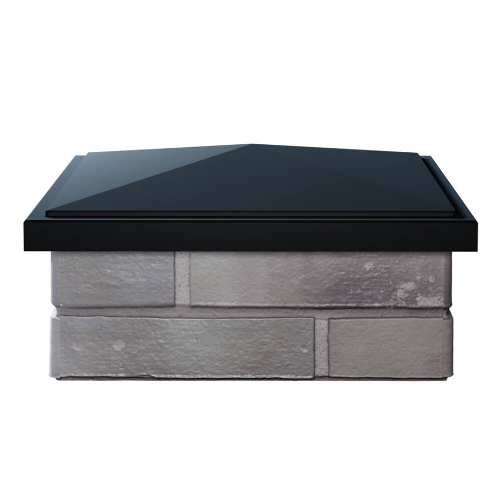 Колпак Zking БонаМоно Черный на столб 1.5х1.5 кирпича (385х385, 400х400мм) Раменское фото