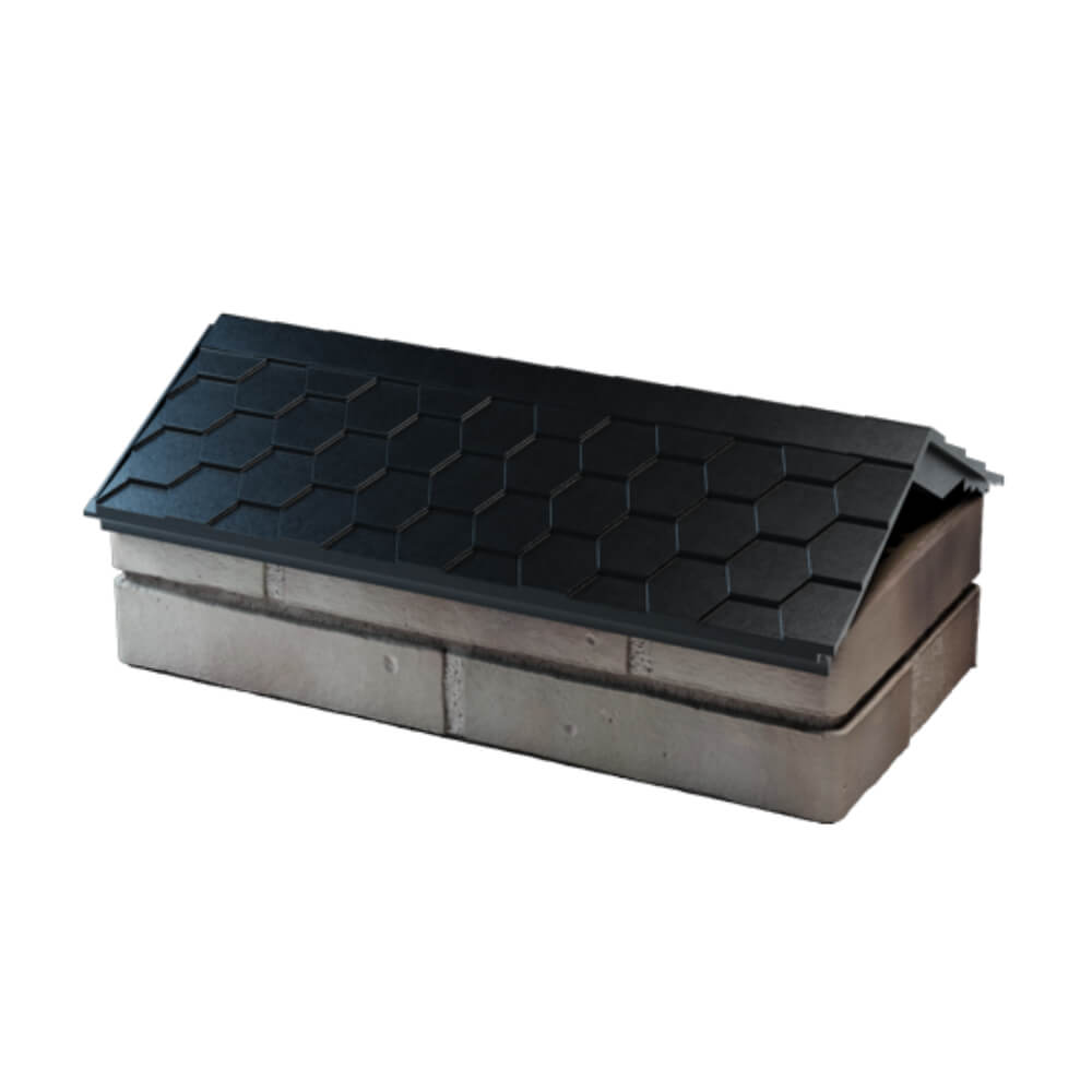 Парапет Zking Эверест Черный с посадкой на 1 кирпич (200/225/255мм) в Раменском фото