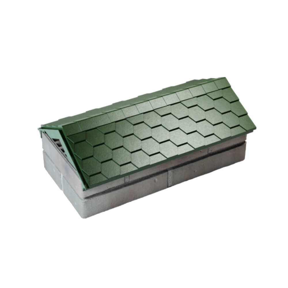 Парапет Zking Эверест Зеленый с посадкой на 1 кирпич (200/225/255мм) в Раменском фото