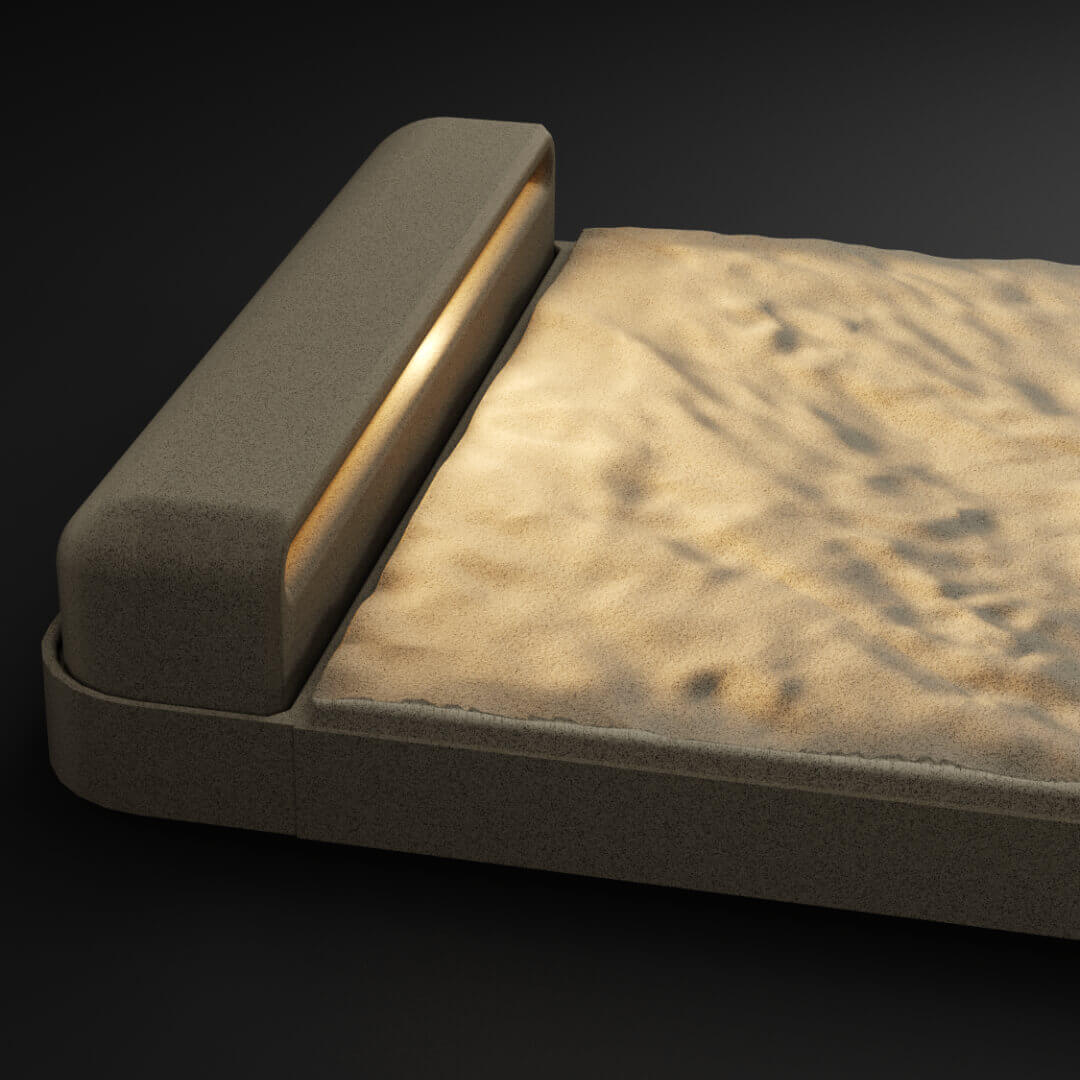 LED Светильник для шаговой плиты STONE Светлая Галька 330х75х98мм Раменское фото