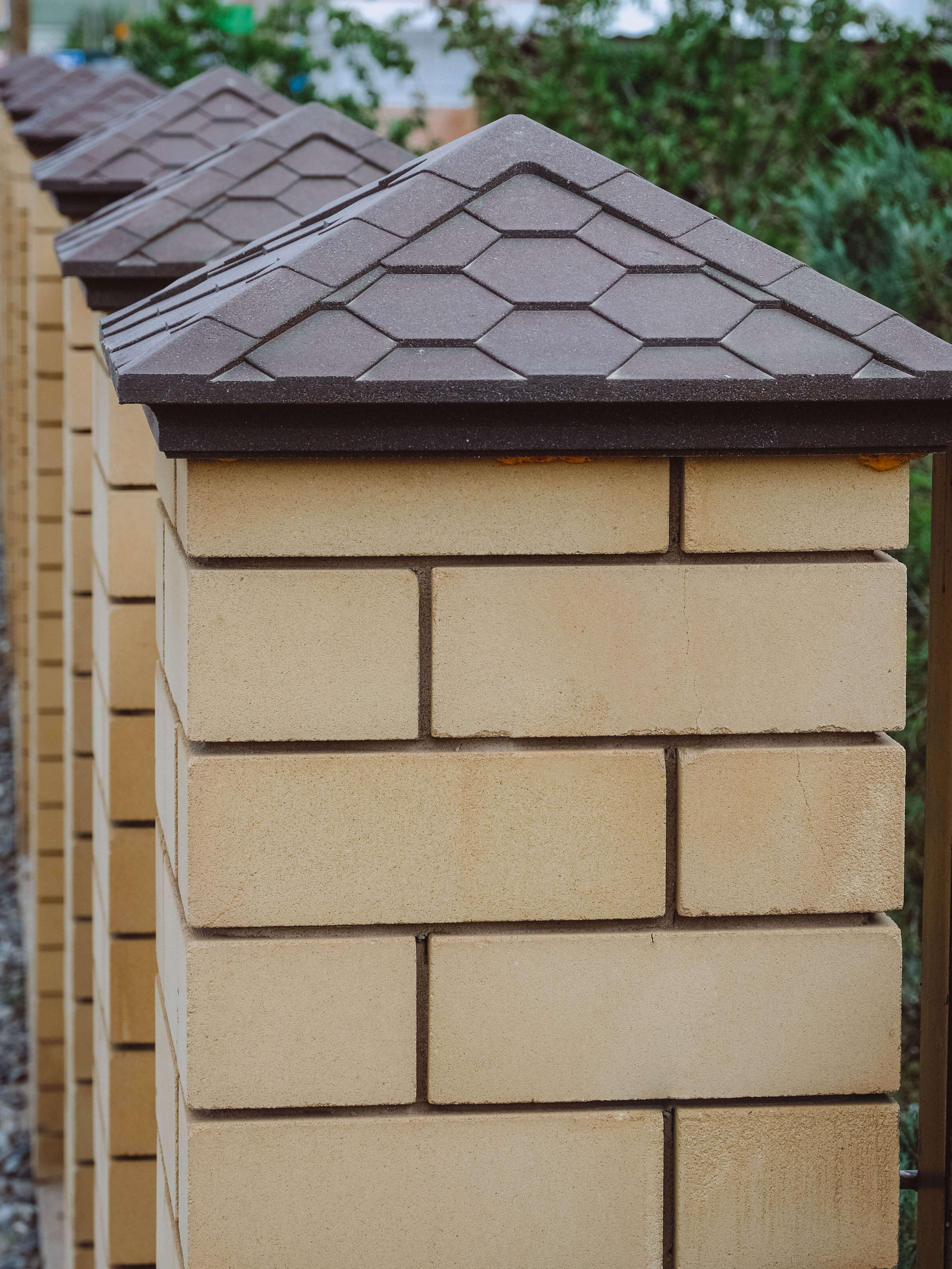 Колпак Zking Эверест Коричневый на столб 1.5х1.5 кирпича (390х390мм) в Раменском фото