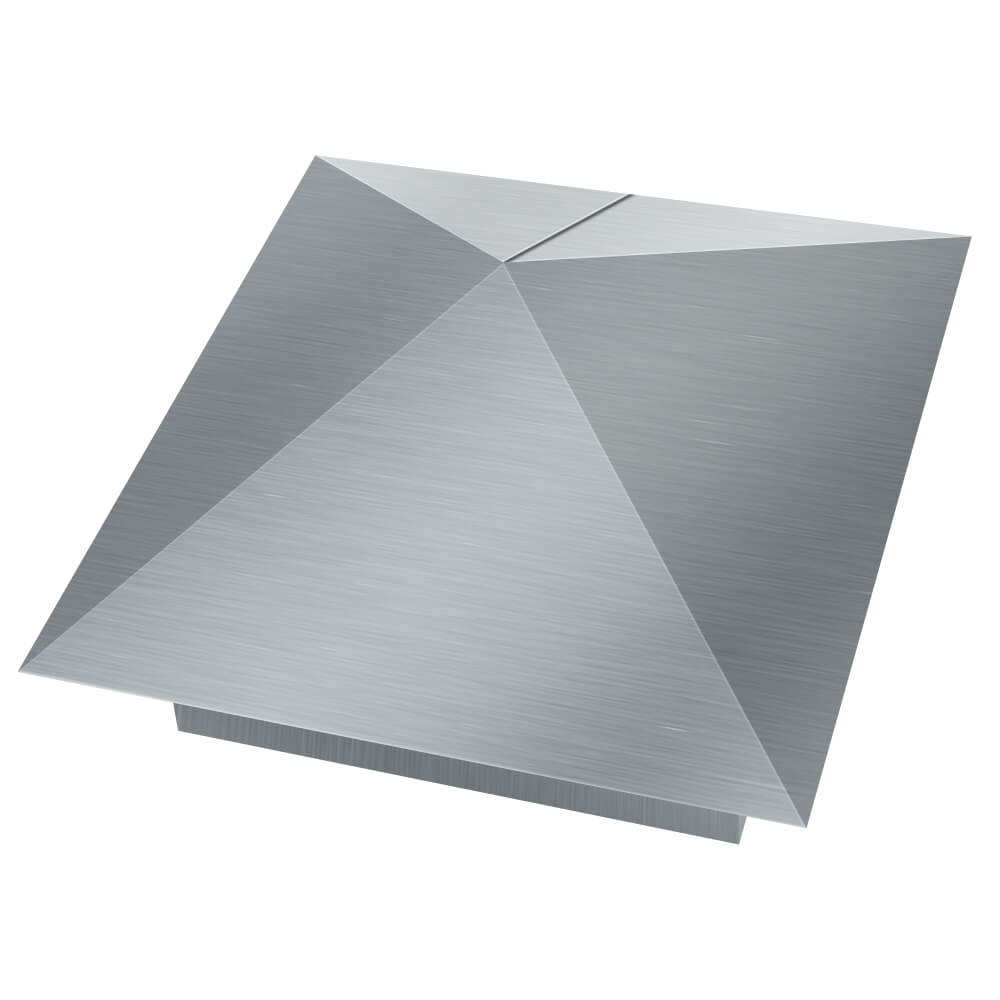 Колпак металлический 380х380мм оцинкованный заборный Раменское фото