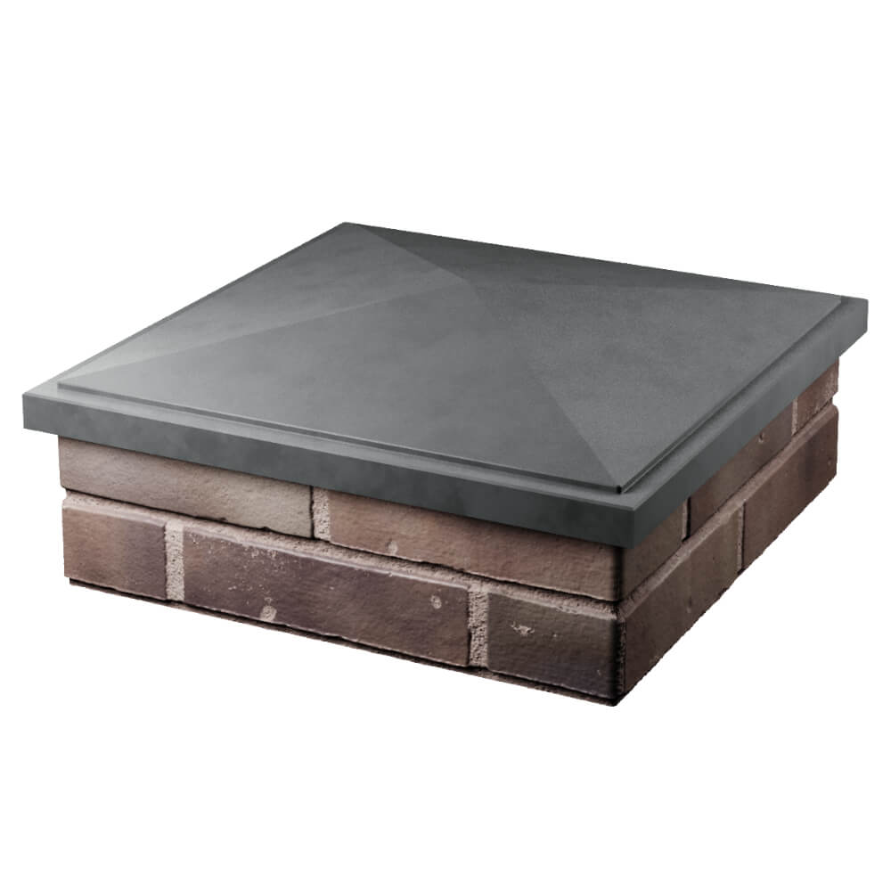 Колпак Zking БонаМоно Серый на столб 2х2 кирпича (515х515, 530х530мм) в Раменском фото