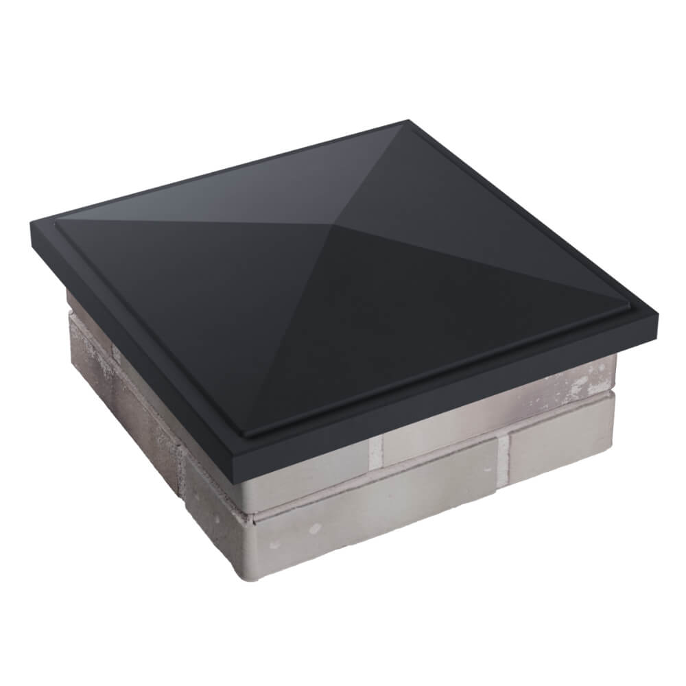 Колпак Zking БонаМоно Серый на столб 1.5х1.5 кирпича (385х385, 400х400мм) в Раменском фото