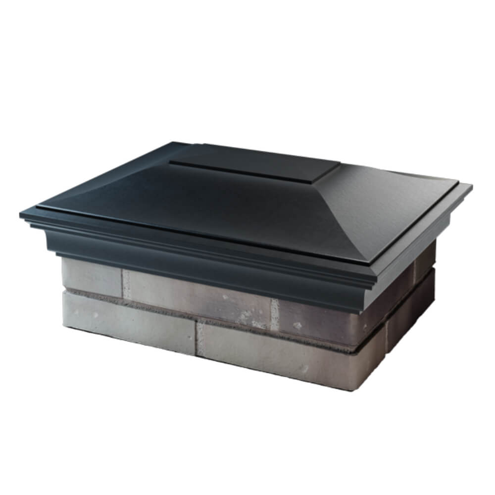 Колпак Zking Монблан Черный на столб 2х1.5 кирпича (515х385мм) в Раменском фото