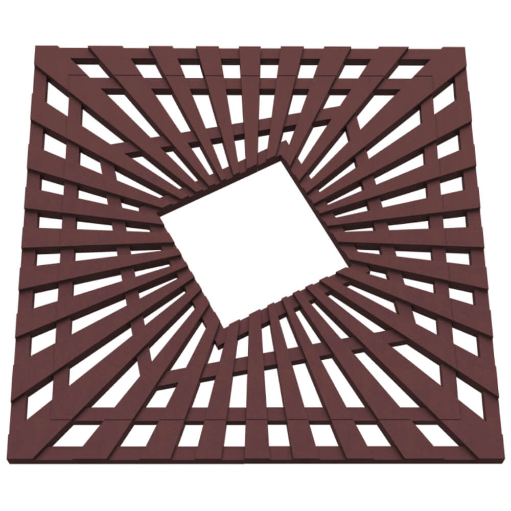 Приствольная решетка для дерева ZKING ATMOSPHERE 1.2х1.2м Коричневая в Раменском фото