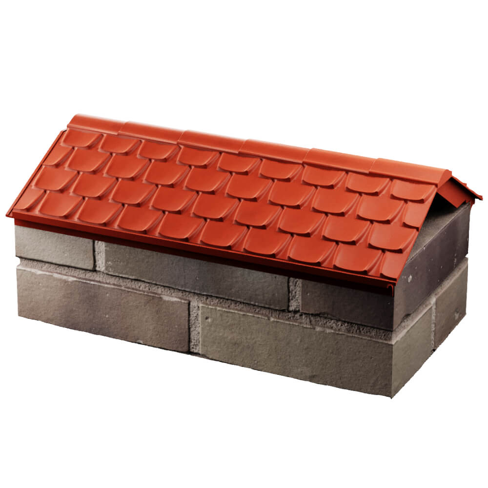 Парапет Zking Эльбрус Красный с посадкой на 1 кирпич (255мм) в Раменском фото