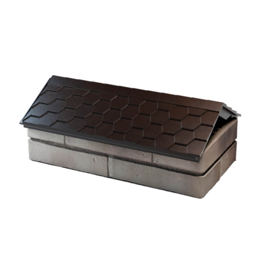 Парапет Zking Эверест Коричневый с посадкой на 1 кирпич (200/225/255мм) в Раменском фото