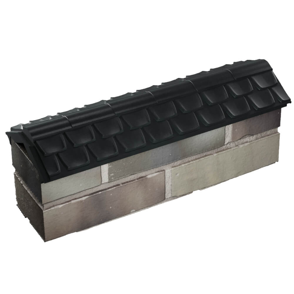 Парапет Zking Эльбрус Черный с посадкой на 0.5 кирпича (130мм) в Раменском фото