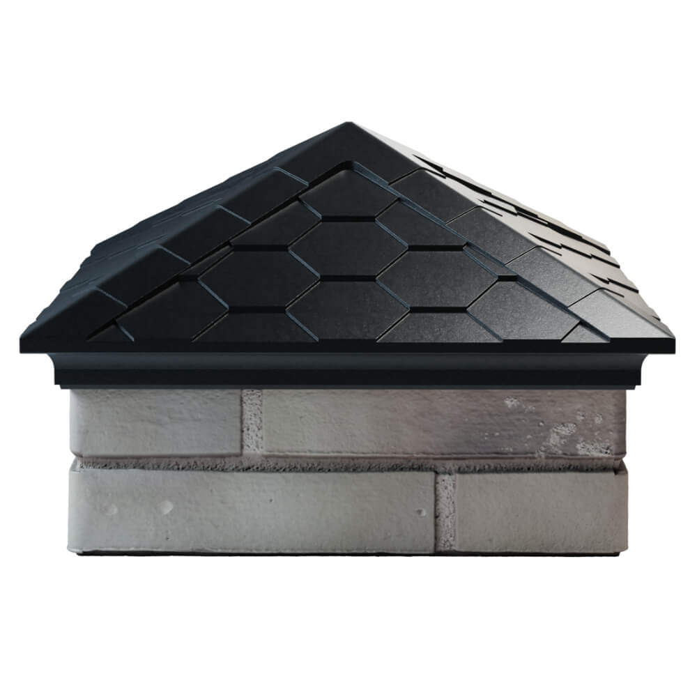 Колпак Zking Эверест Черный на столб 1.5х1.5 кирпича (390х390мм) Раменское фото