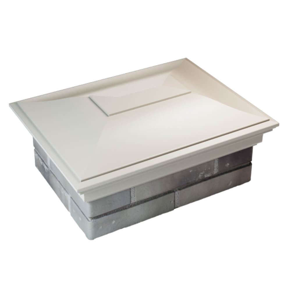 Колпак Zking Монблан Бежевый на столб 2х1.5 кирпича (515х385мм) Раменское фото