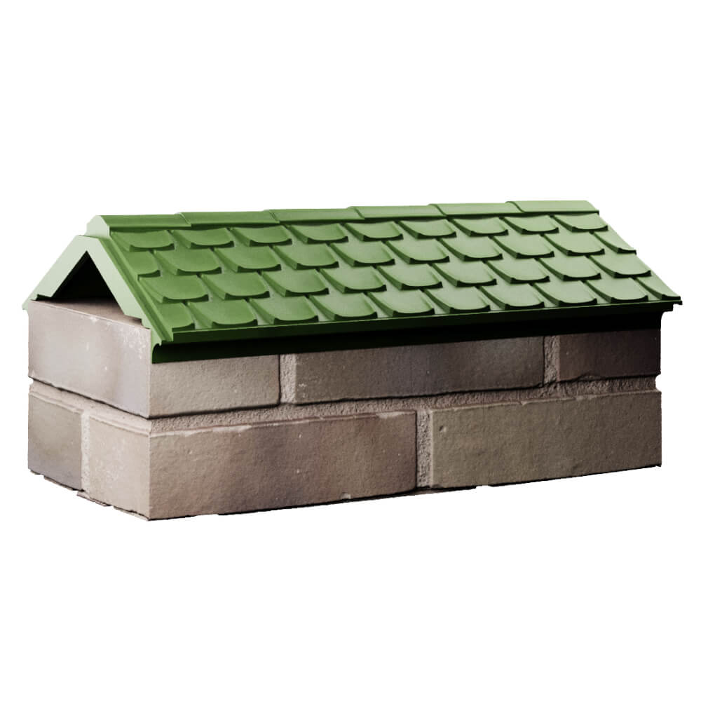 Парапет Zking Эльбрус Зеленый с посадкой на 1 кирпич (255мм) Раменское фото