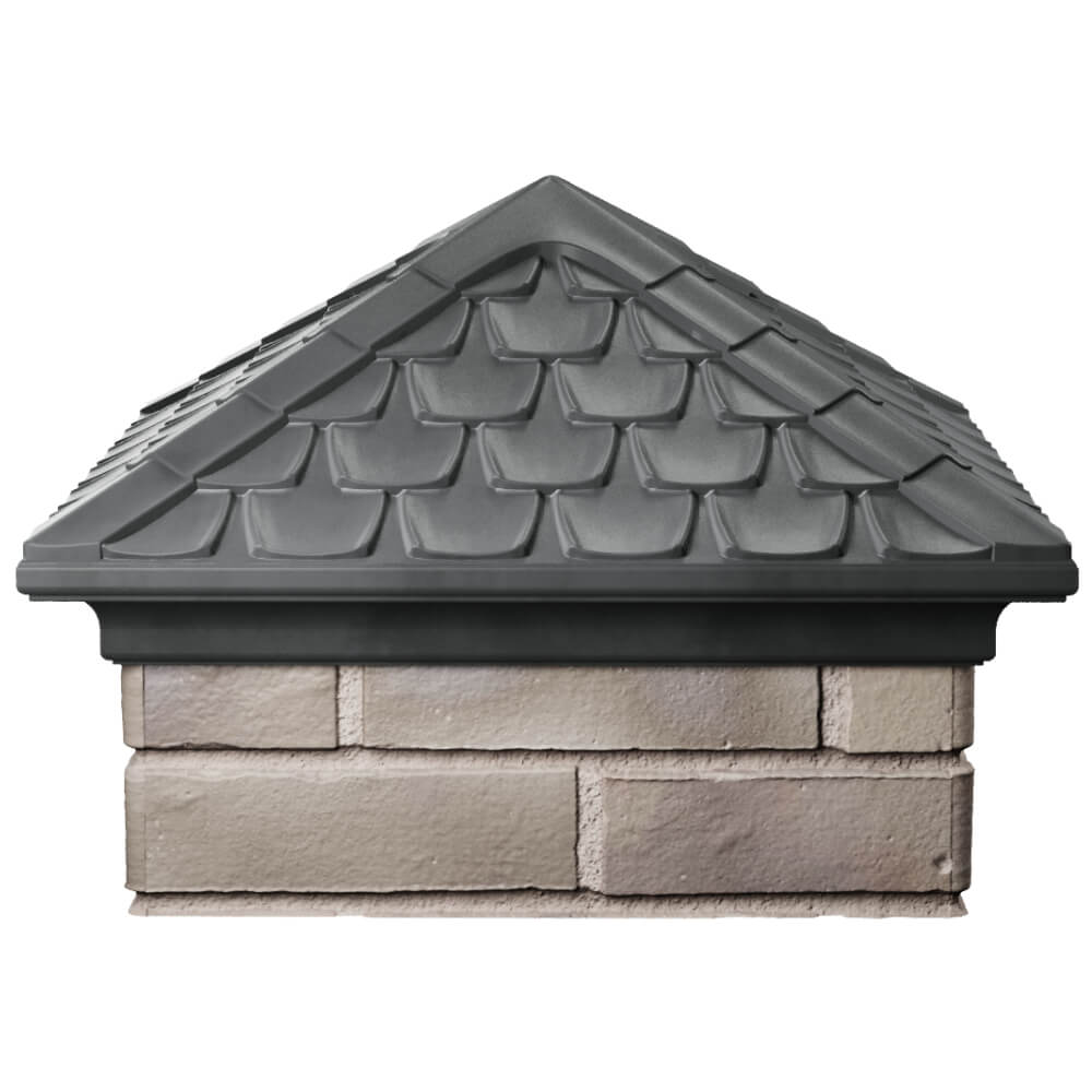 Колпак Zking Эльбрус Серый на столб 1.5х1.5 кирпича (385х385мм) Раменское фото