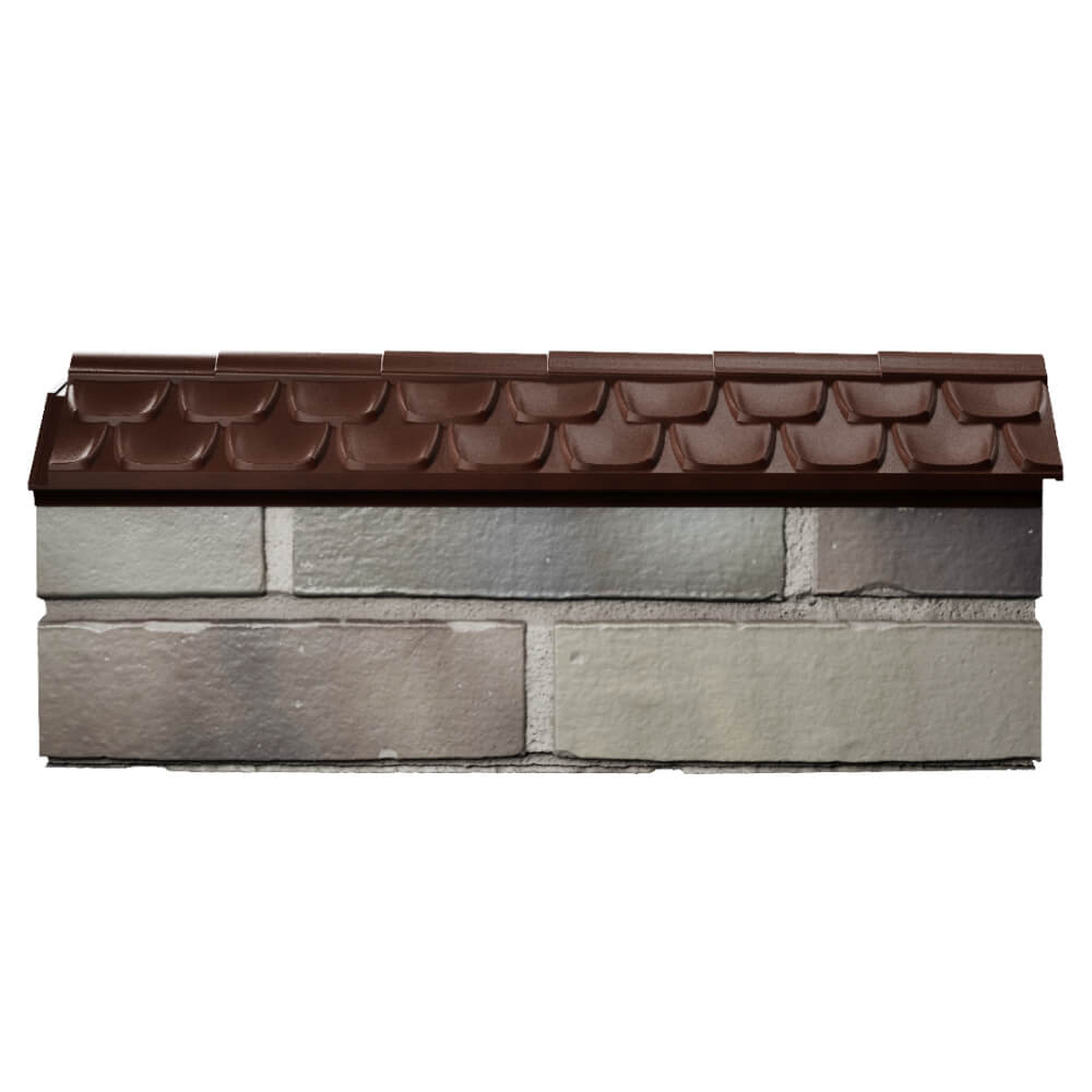 Парапет Zking Эльбрус Коричневый с посадкой на 0.5 кирпича (130мм) в Раменском фото