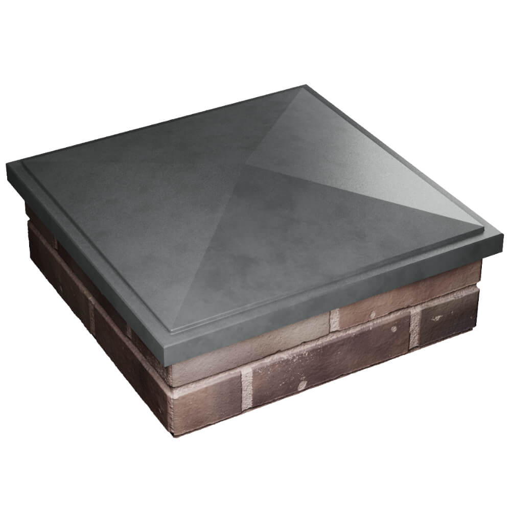 Колпак Zking БонаМоно Серый на столб 2х2 кирпича (515х515, 530х530мм) в Раменском фото