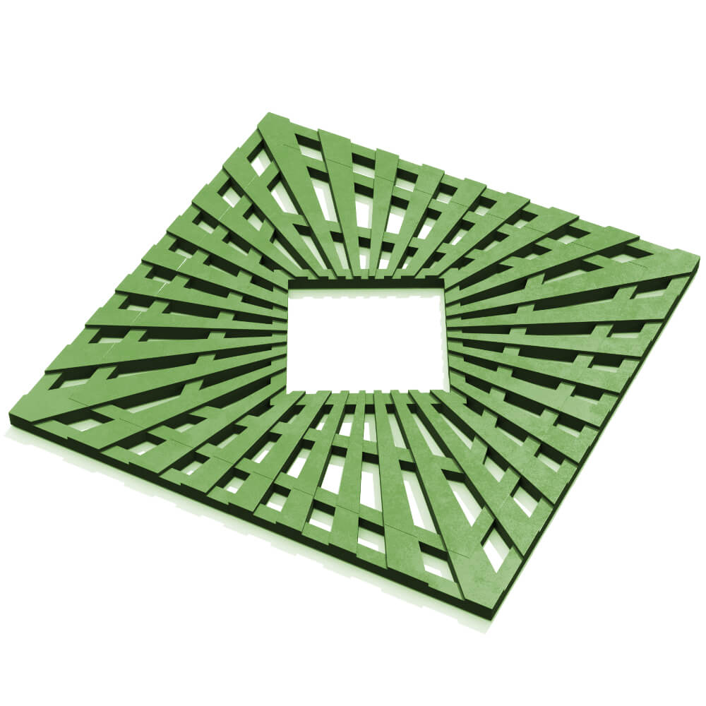 Приствольная решетка для дерева ZKING ATMOSPHERE 1.2х1.2м Зеленая в Раменском фото