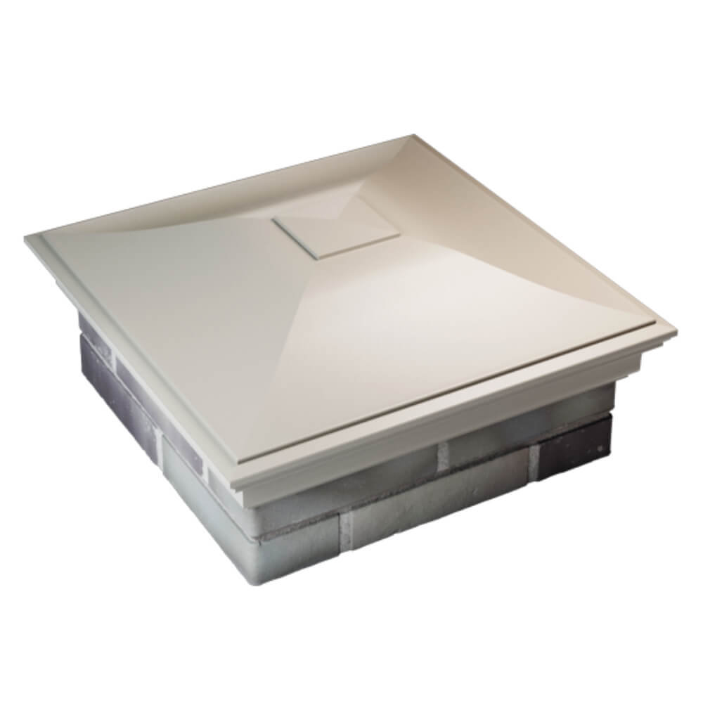 Колпак Zking Монблан Бежевый на столб 2х2 кирпича (515х515мм) Раменское фото