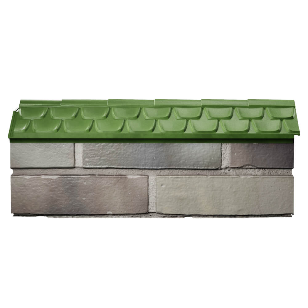 Парапет Zking Эльбрус Зеленый с посадкой на 0.5 кирпича (130мм) в Раменском фото