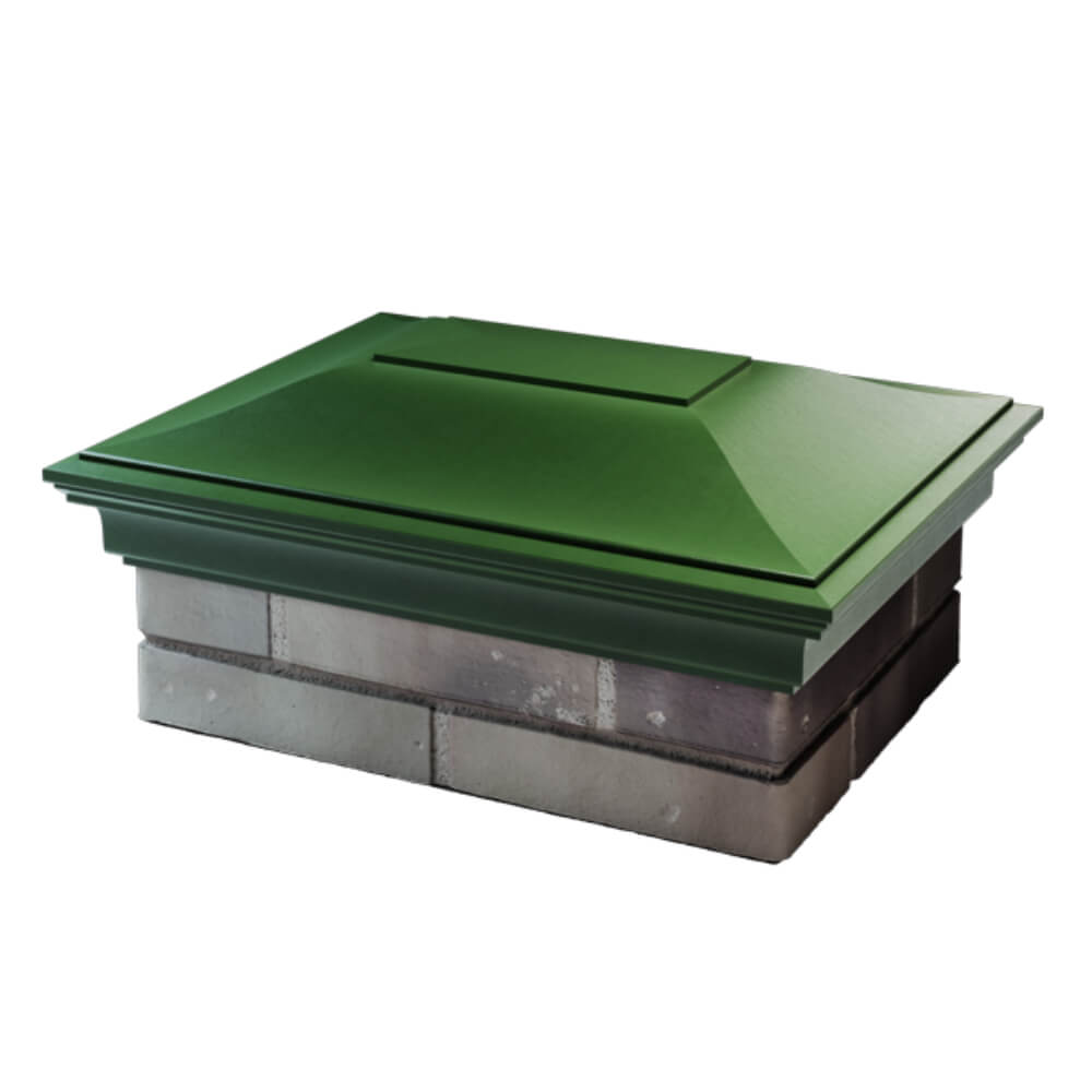 Колпак Zking Монблан Зеленый на столб 2х1.5 кирпича (515х385мм) в Раменском фото