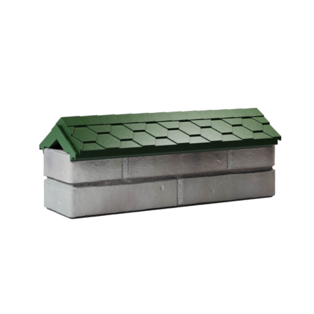 Парапет Zking Эверест Зеленый с посадкой на 0.5 кирпича (130мм) Раменское фото