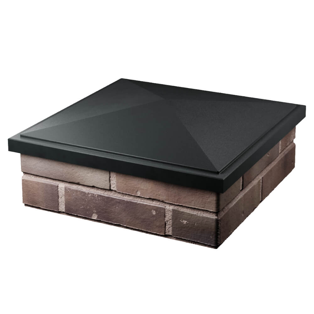 Колпак Zking БонаМоно Черный на столб 2х2 кирпича (515х515, 530х530мм) в Раменском фото