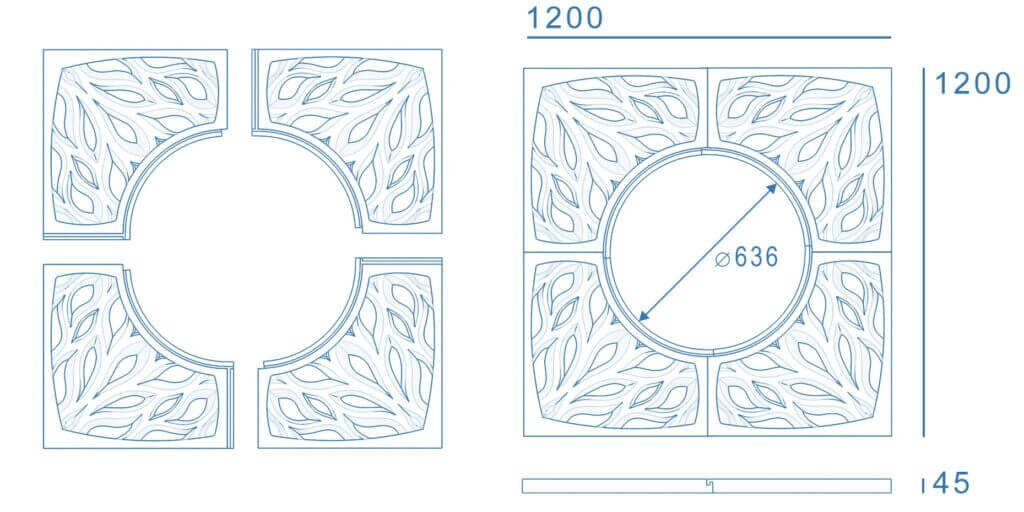 Приствольная решетка для дерева ZKING CRUST 1.2х1.2м Черная в Раменском фото