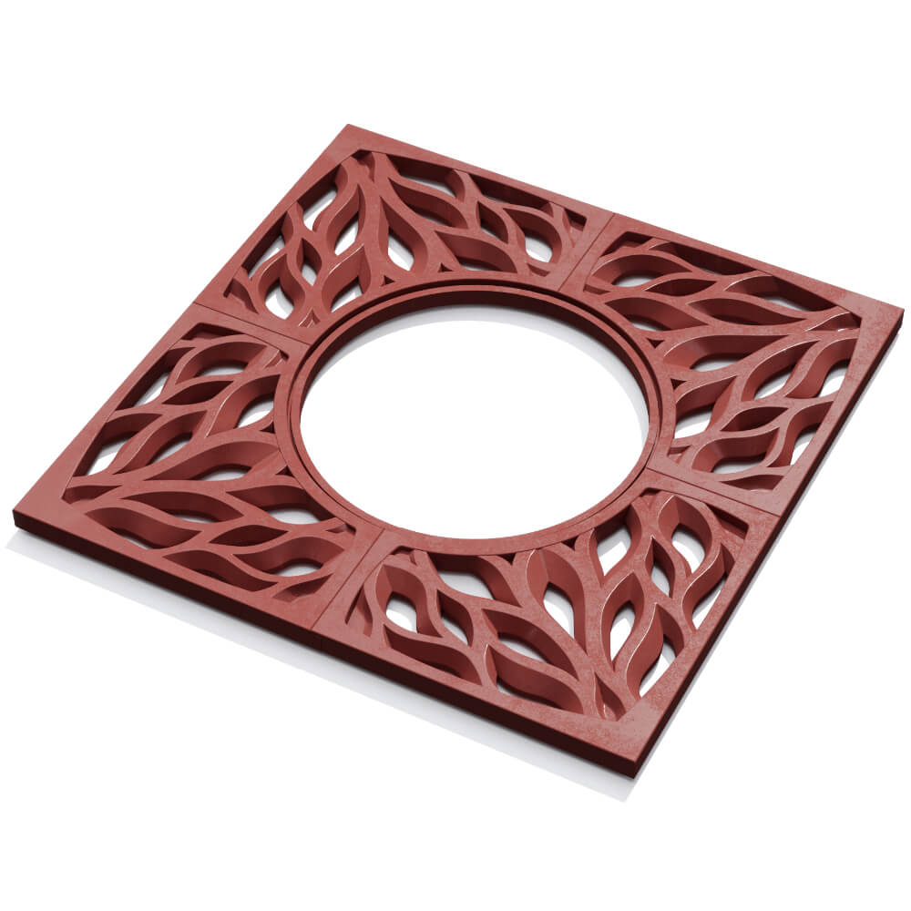 Приствольная решетка для дерева ZKING CRUST 1.2х1.2м Красная в Раменском фото