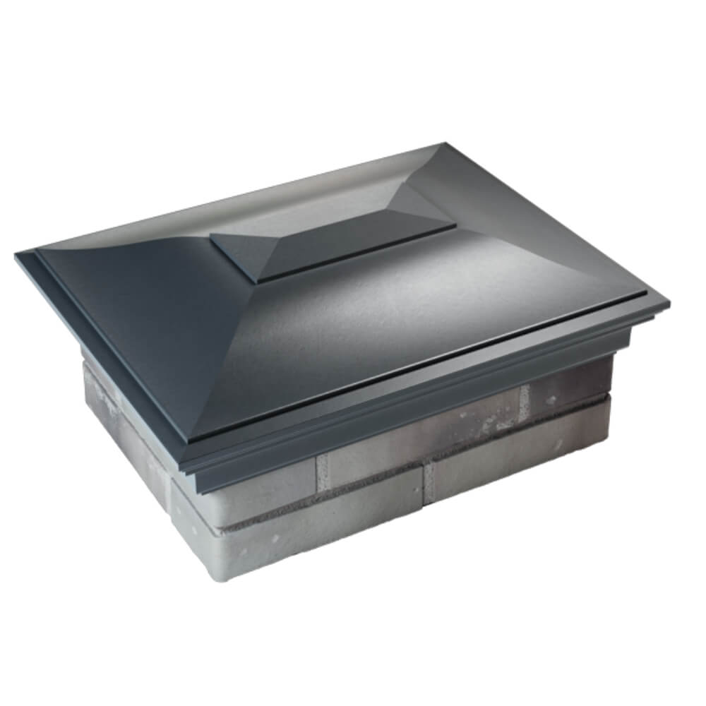 Колпак Zking Монблан Серый на столб 2х1.5 кирпича (515х385мм) Раменское фото