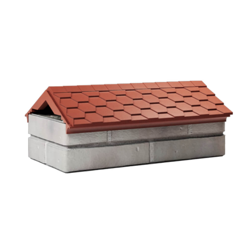 Парапет Zking Эверест Красный с посадкой на 1 кирпич (200/225/255мм) Раменское фото