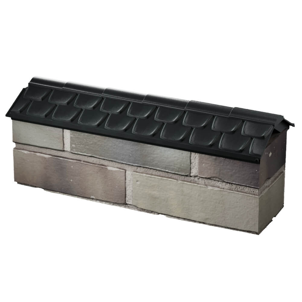 Парапет Zking Эльбрус Черный с посадкой на 0.5 кирпича (130мм) в Раменском фото