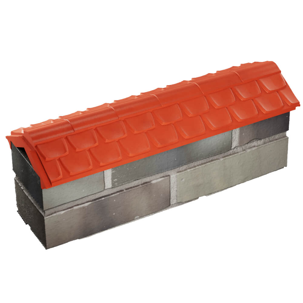 Парапет Zking Эльбрус Красный с посадкой на 0.5 кирпича (130мм) в Раменском фото