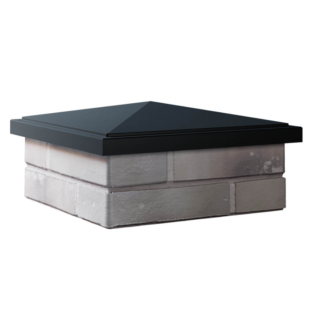 Колпак Zking БонаМоно Черный на столб 1.5х1.5 кирпича (385х385, 400х400мм) в Раменском фото